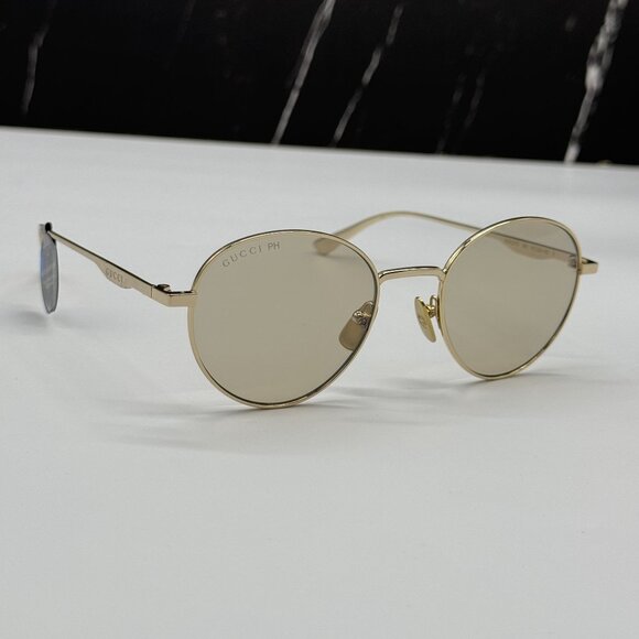 NEW GUCCI GG0337S 001 GOLD SUNGLASSES UNISEX PHOTOCHROMIC